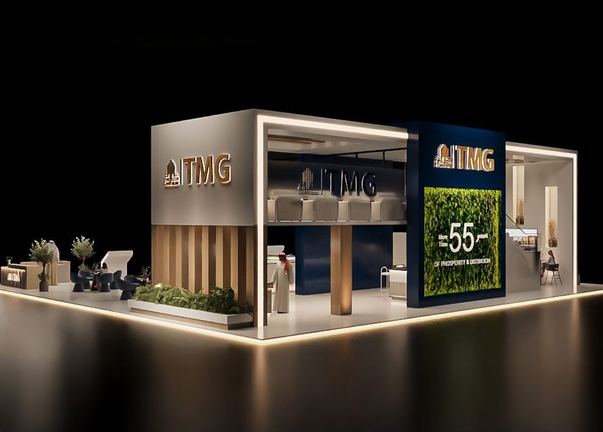 TMG booth — exhibition stand