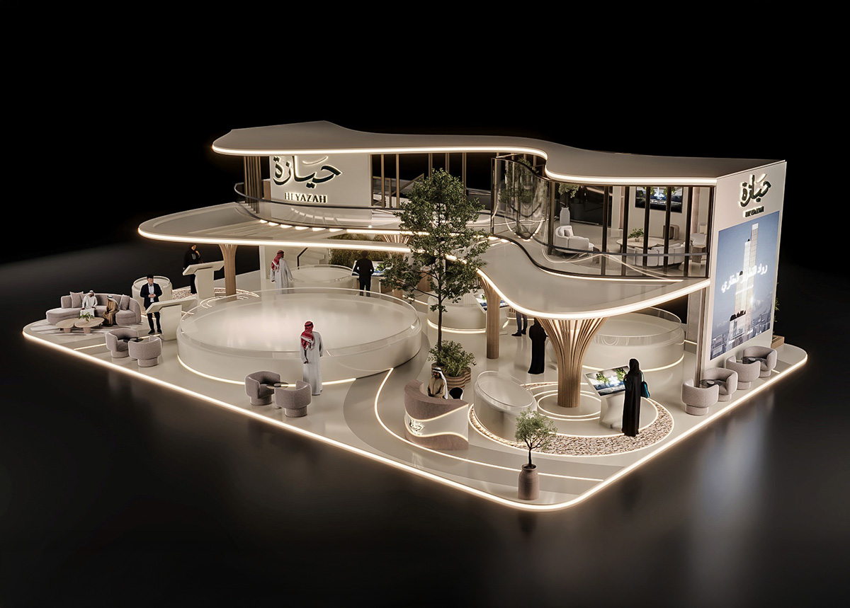 Hiyazah booth — exhibition stand