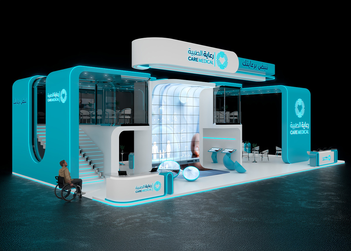 Care Medical 2 booth — exhibition stand