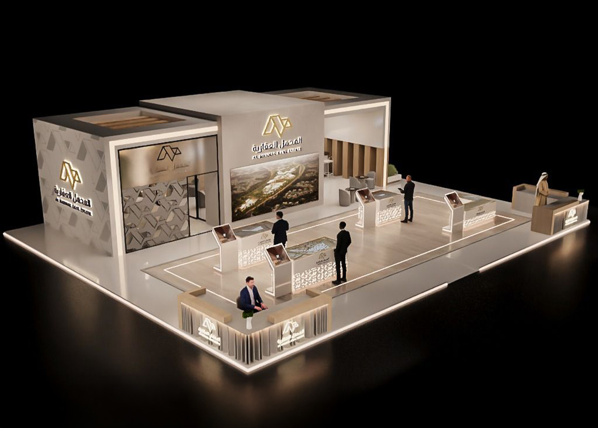 Al Mahmal Real Estate booth — exhibition stand