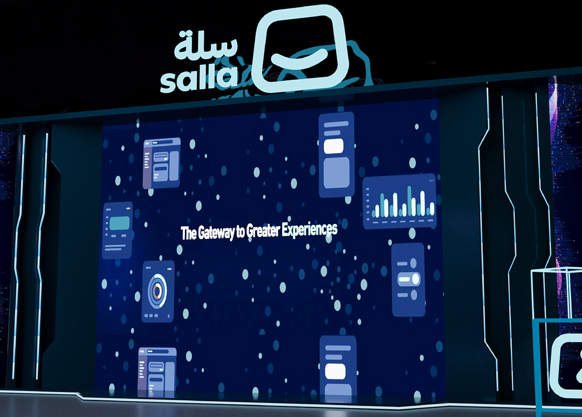 Reception and information desk at the Salla event