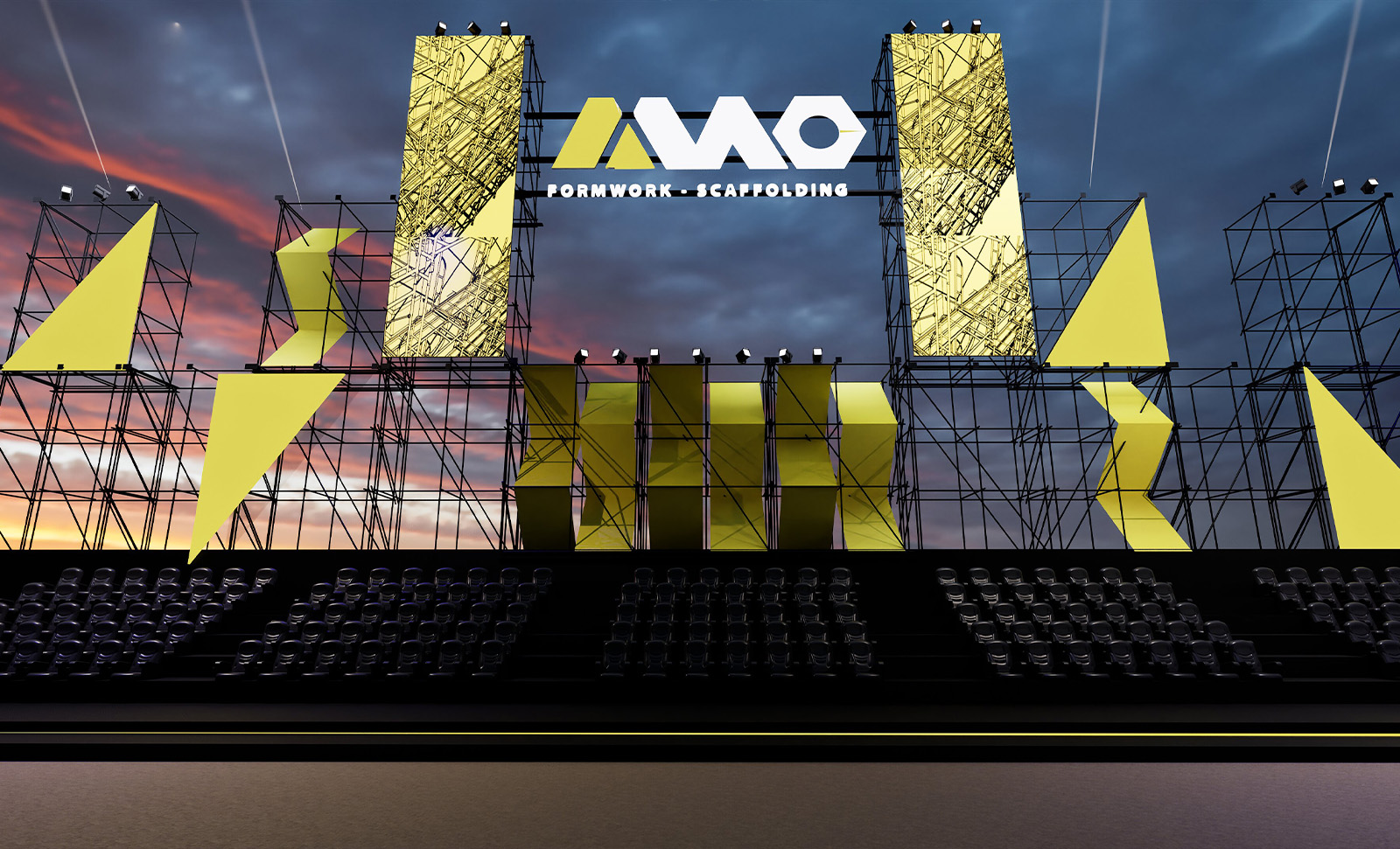 Manar Al Qimmah launch event designed and built by Review Design in Doha